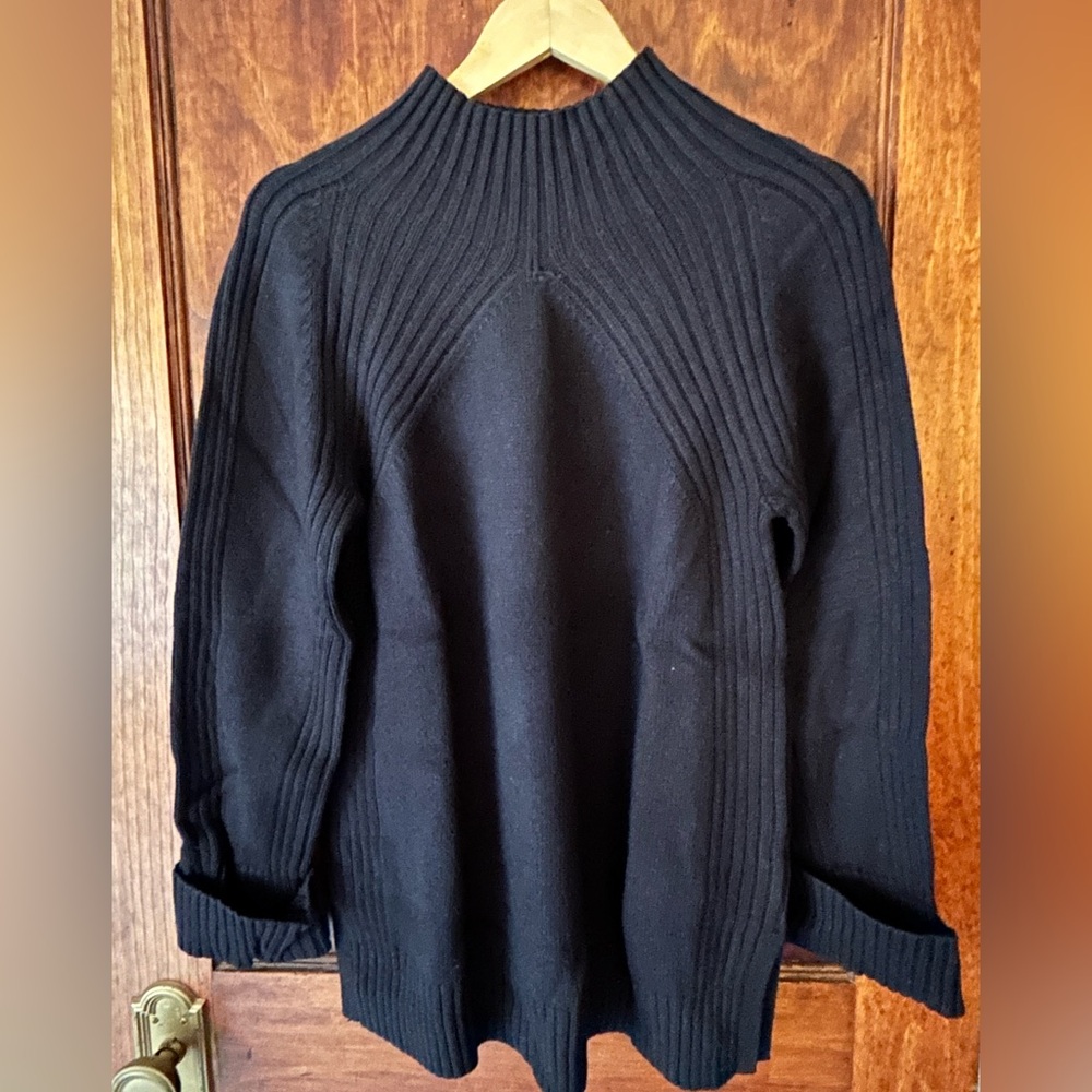 Talbots turtleneck black heavy sweater